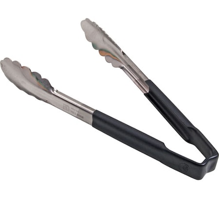 Tongs,Scallop , 9.5,Blk Hdl